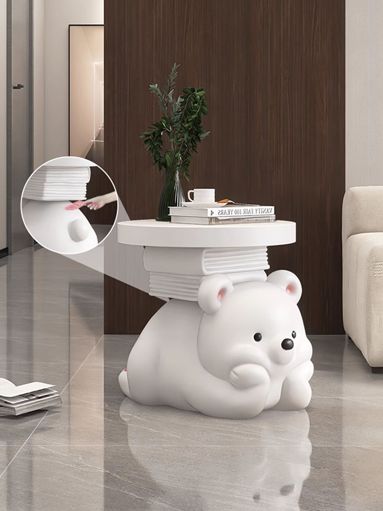 Resin Art In Floor - クリエイティブな動物のクマの像,大きな床の装飾,新築祝いの贈り物,寝室のベッドサイドテーブル,家の装飾