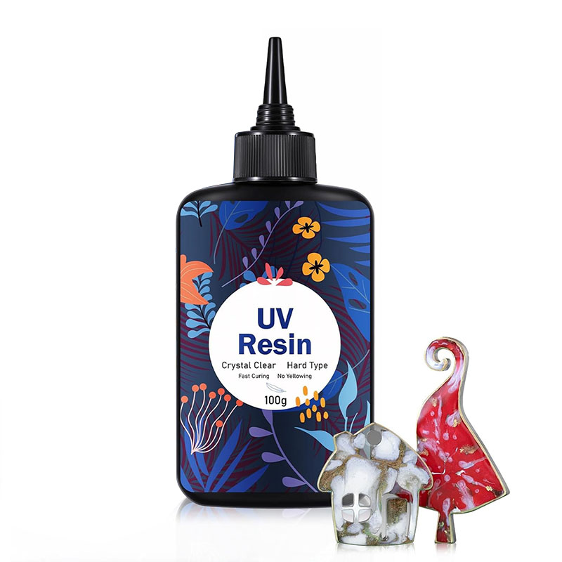 Uv Resin Clear Hard - 100G アップグレード UV 樹脂セット 1 個、ハードタイプの透明な紫外線硬化
