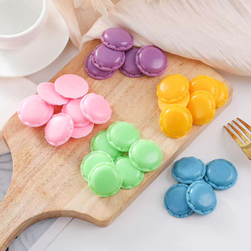 Resin Art Gift For Birthday - かわいい樹脂マカロンミニチュアフラットバックカボションアートサプライ DIY クラフト装飾自家製ギフト電話デコ 20 ピース/ロット