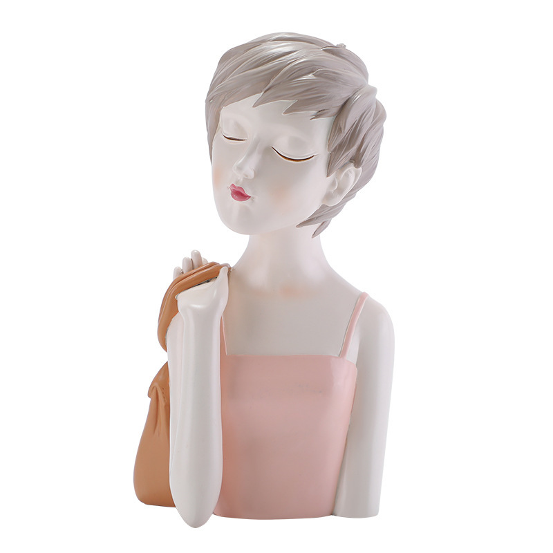 インスタグラム風ガール彫刻 - 北欧風レジン装飾、新居、部屋 - Resin Art Instagram のレビューと価格