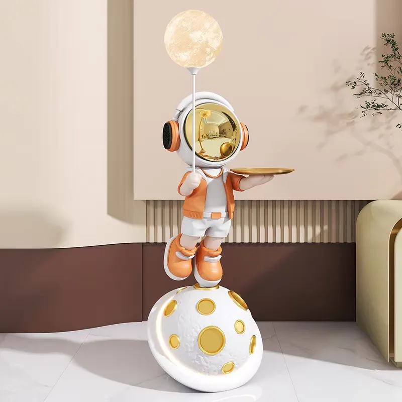レジン製宇宙飛行士の愛の空間を描いたアート、大型フロア装飾、 - Resin Art In Floor のレビューと価格