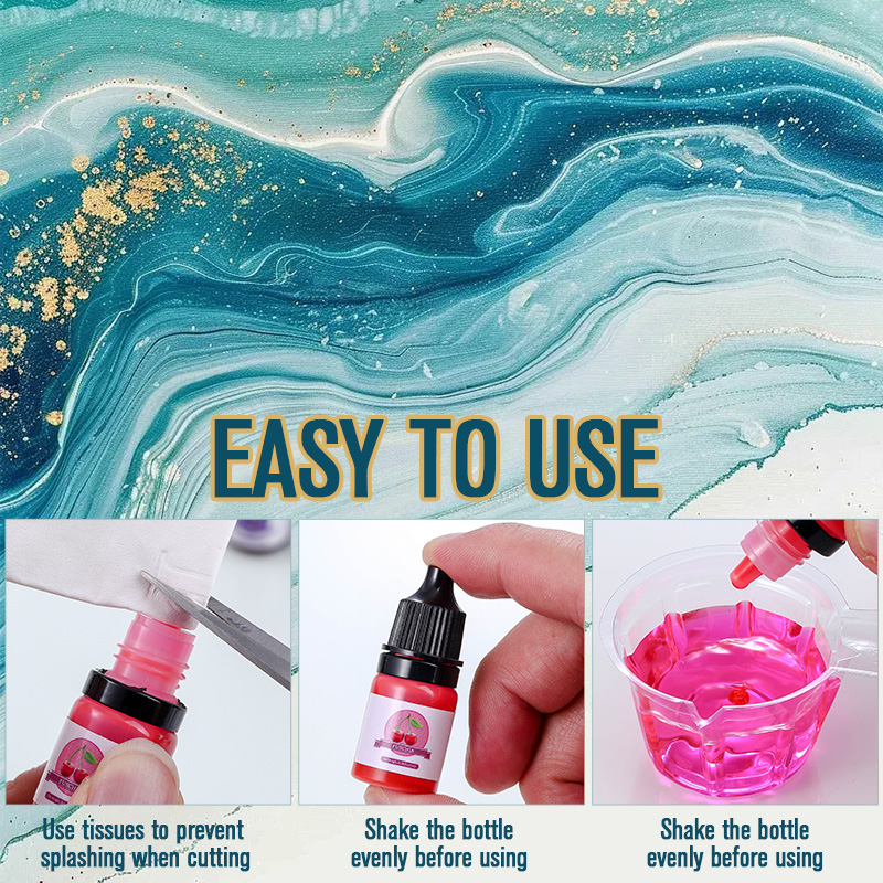 エポキシ樹脂カラー顔料 24 鮮やかな色 液体エポキシ顔料  - Uv Resin Clear Hard のレビューと価格