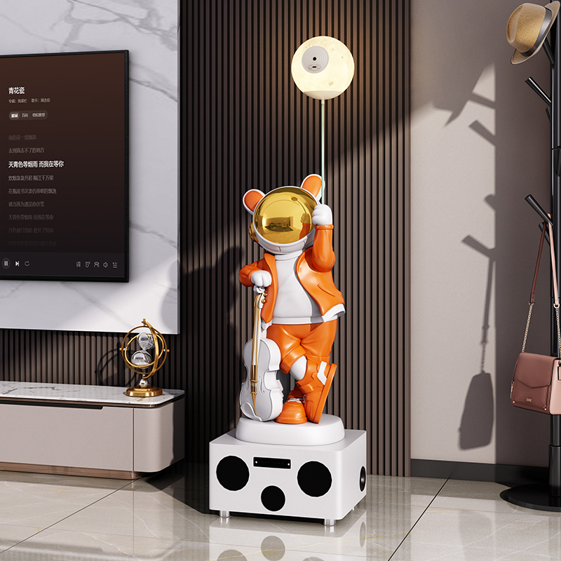 家の装飾 136 センチメートルウサギの宇宙飛行士像床の装飾 - Resin Art Gift For Birthday のレビューと価格