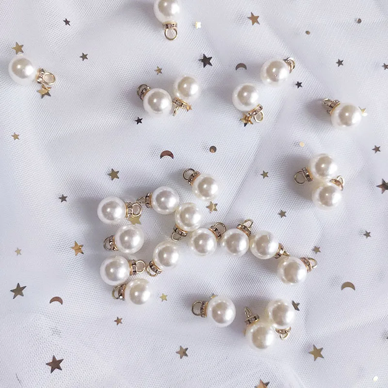 30 個ラウンドパールダイヤモンドペンダントゴールドシルバー - Resin Art Gift For Birthday のレビューと価格