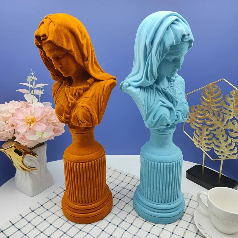 群れをなす樹脂製聖母マリア像、創造的な芸術彫刻、樹脂工芸品、 - Resin Art Mary のレビューと価格