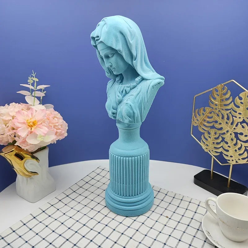 群れをなす樹脂製聖母マリア像、創造的な芸術彫刻、樹脂工芸品、 - Resin Art Mary のレビューと価格