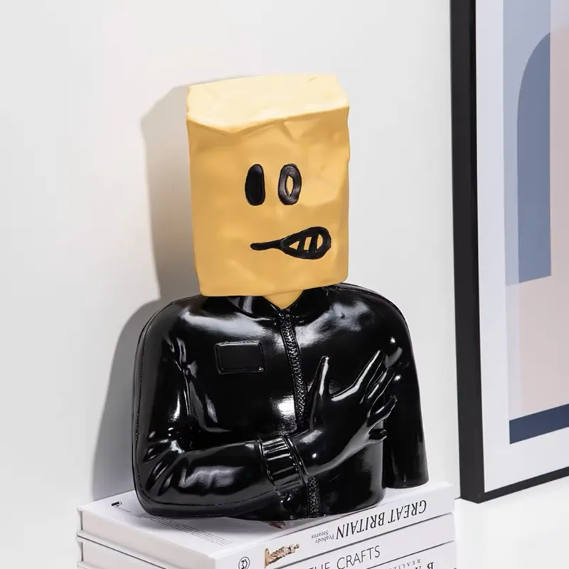 カスタムメイドのモダンでクリエイティブな抽象的な顔の形をした - Resin Artist のレビューと価格