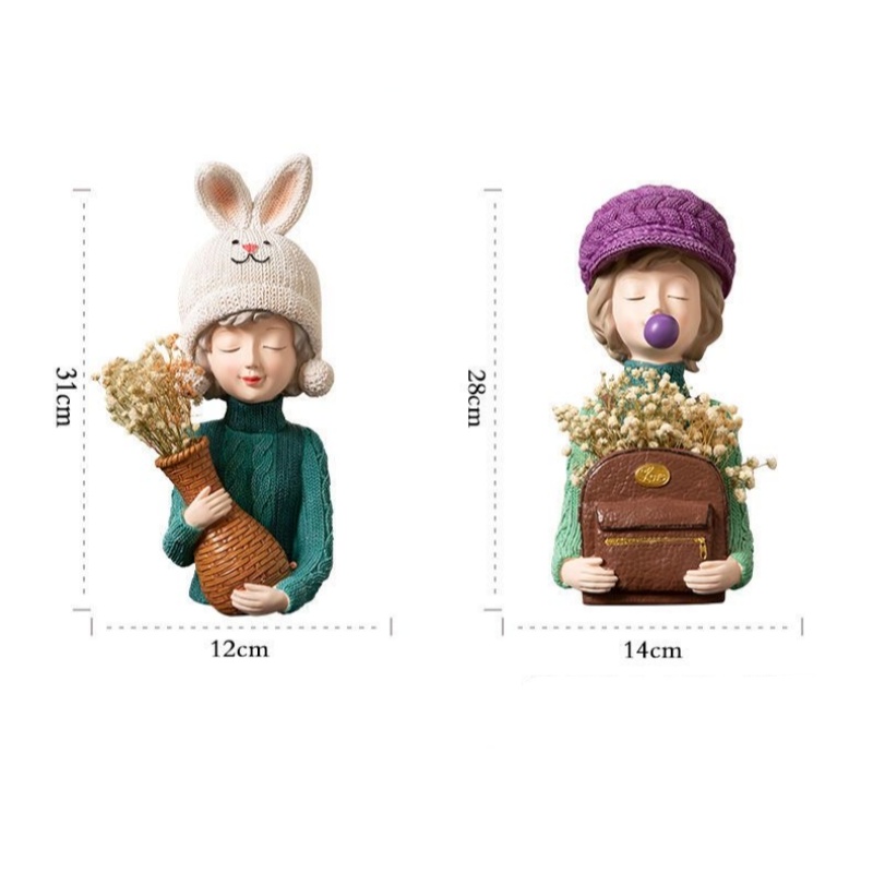 女の子のためのモダンな花瓶バッグ,部屋の装飾,化粧台,工芸品 - Resin Art Gift For Birthday のレビューと価格
