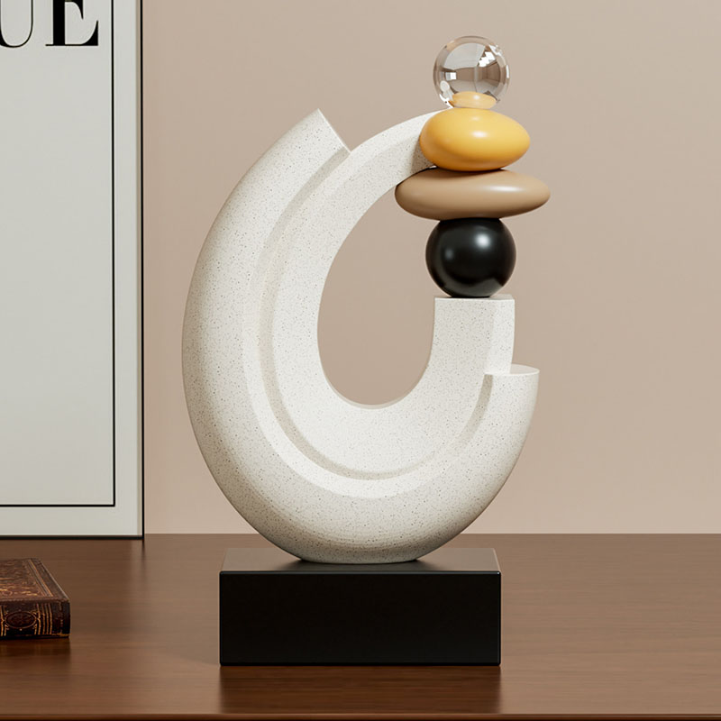 家の装飾幸運石像デスクトップ装飾品北欧リビングルームディスプ - Resin Art Gift For Birthday のレビューと価格