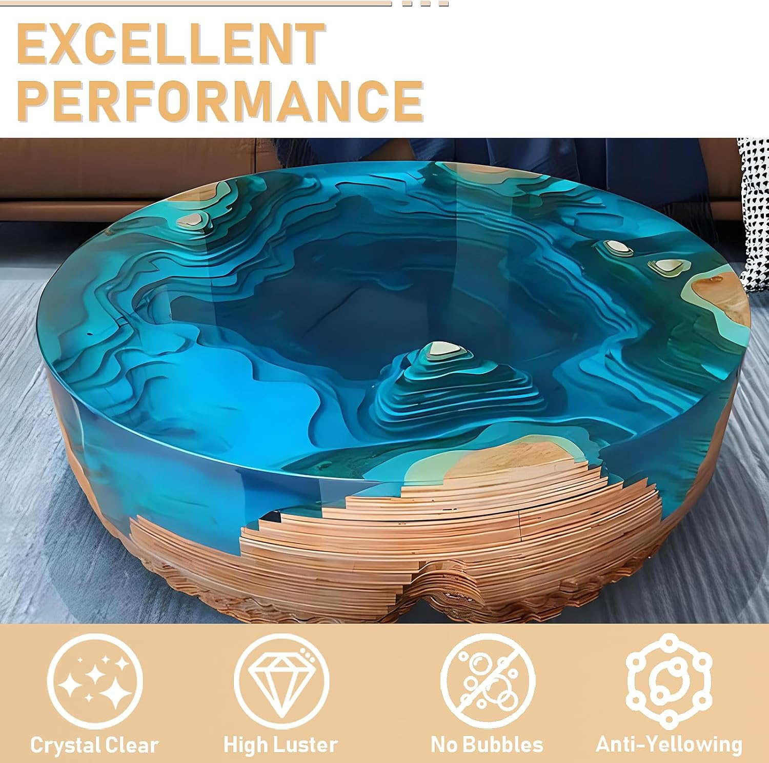 17.6オンス/33.8オンス AB樹脂エポキシ接着剤 UV - Epoxy Resin Ab のレビューと価格