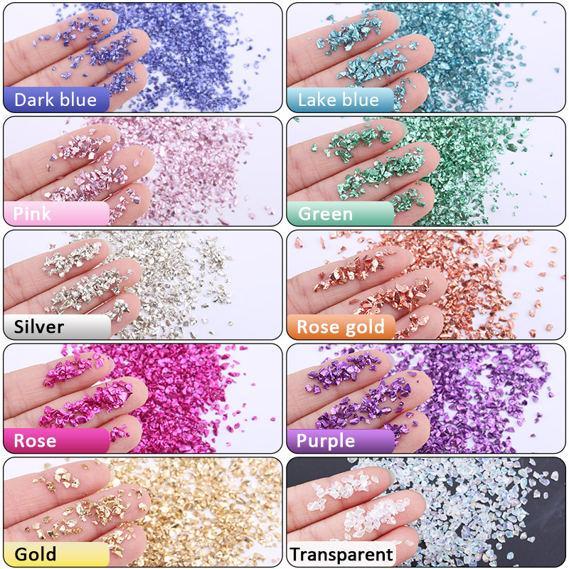 エポキシ樹脂カラフルなメタリック砂岩ネイルアート砂利充填材  - Uv Resin Clear Hard のレビューと価格