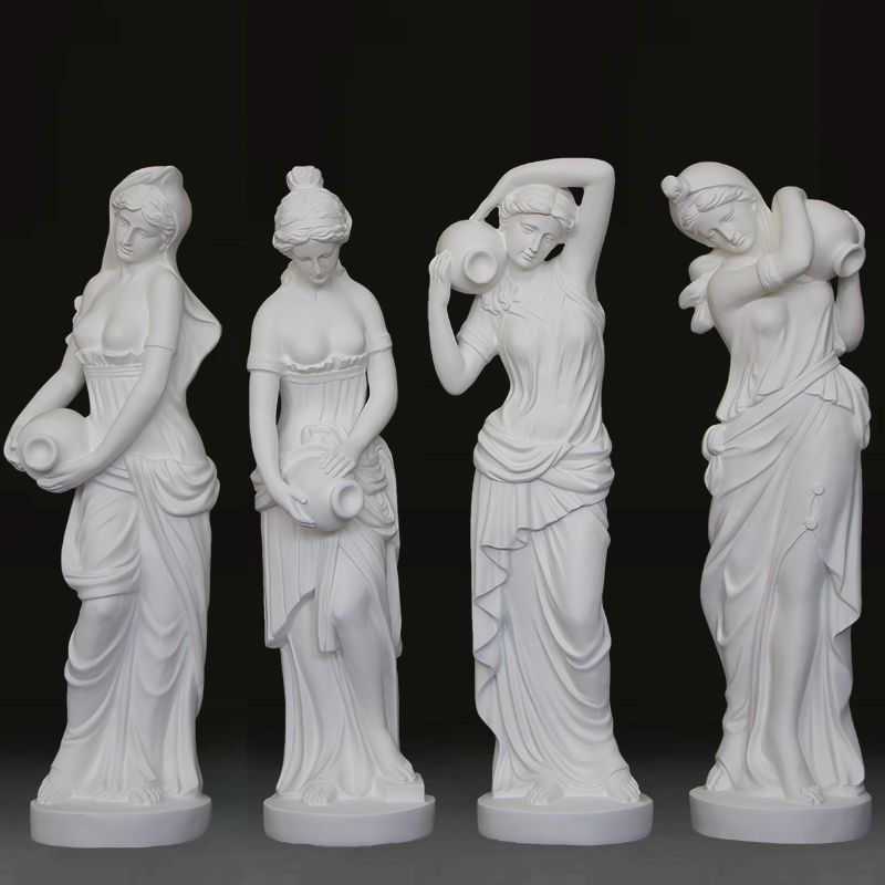 石膏像の芸術装飾品、ヨーロッパのレトロな人物像、樹脂彫刻、庭 - Resin Art Sculptures のレビューと価格