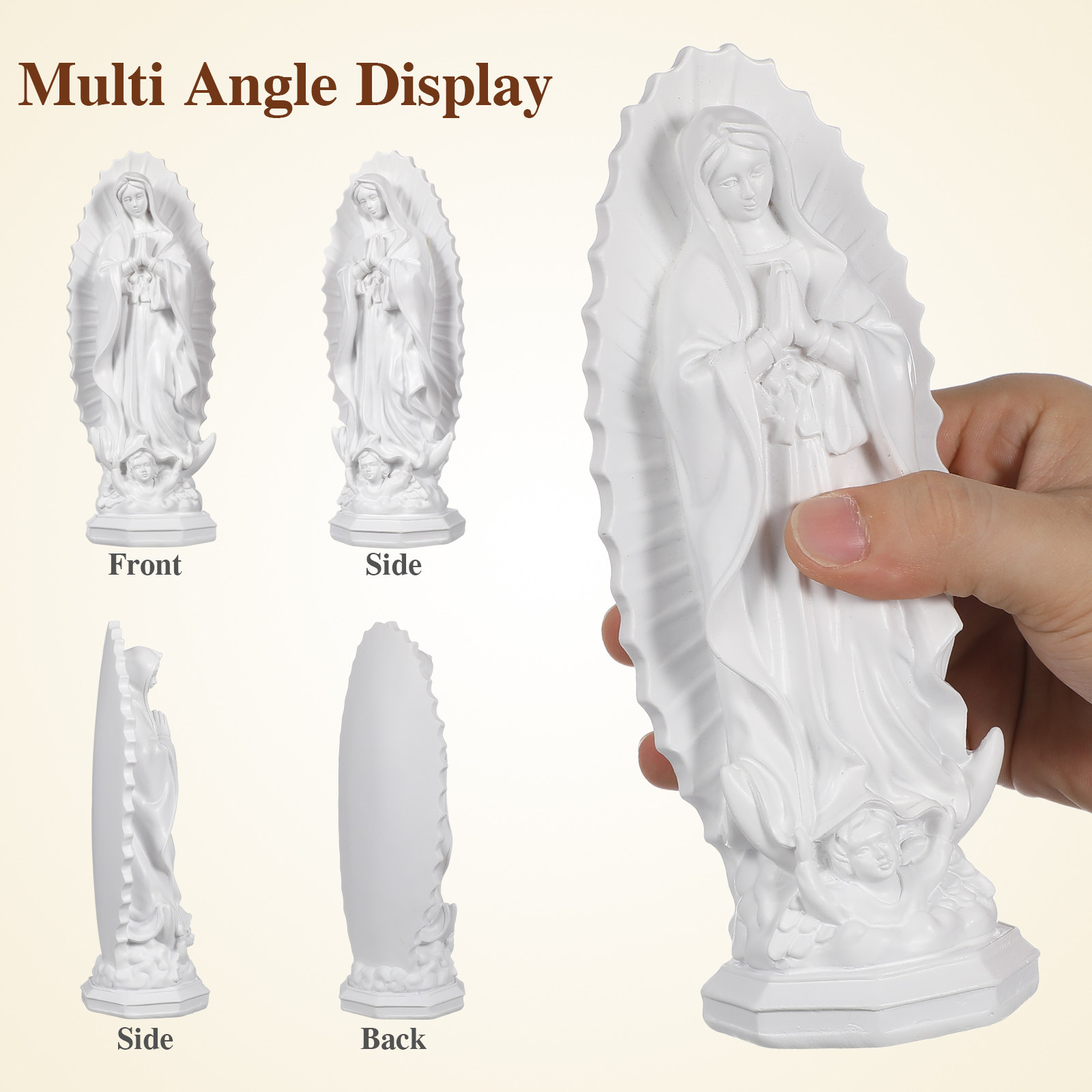 樹脂製聖母マリア像 カトリック宗教装飾品 デスクトップ教会・ - Resin Art Mary のレビューと価格