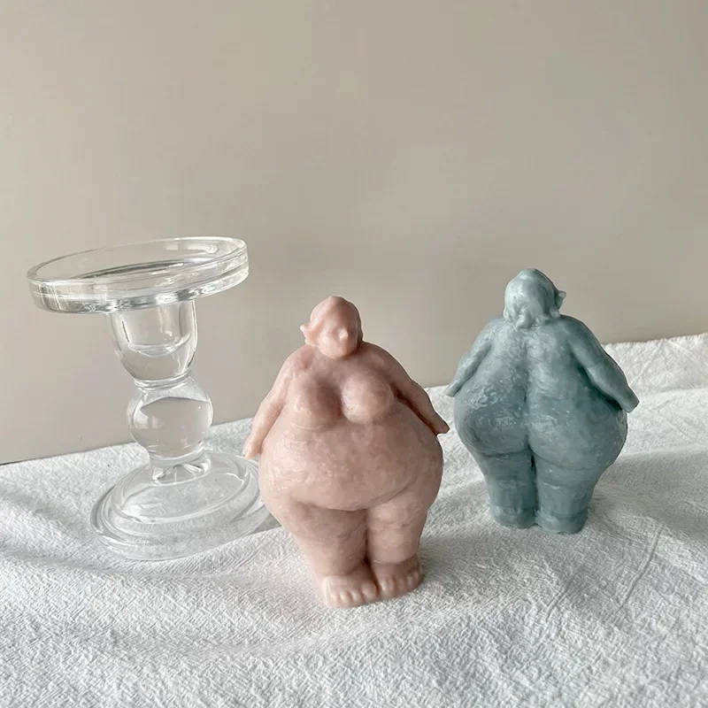 シリコーンの形をしたキャンドル型,3D脂肪の女性の肖像画の彫 - Resin Art Sculptures のレビューと価格