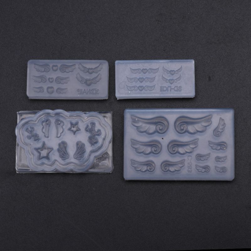DIY ネイルアートデコレーション用品ネイルアートテンプレー - Resin Art Earrings Material のレビューと価格
