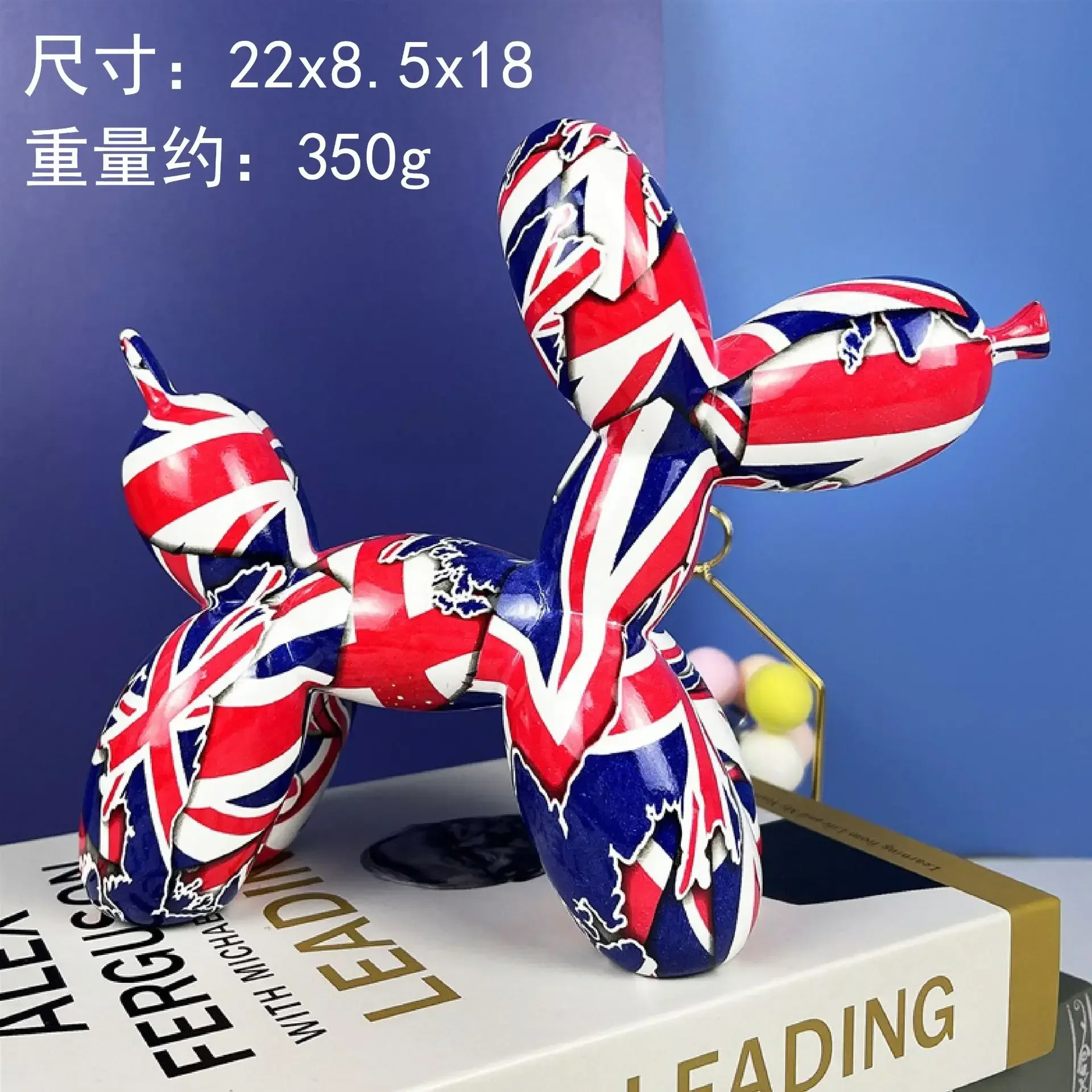 樹脂で作られた犬の彫刻,風船付きのモダンなアートアクセサリー - Resin Art Gift For Birthday のレビューと価格