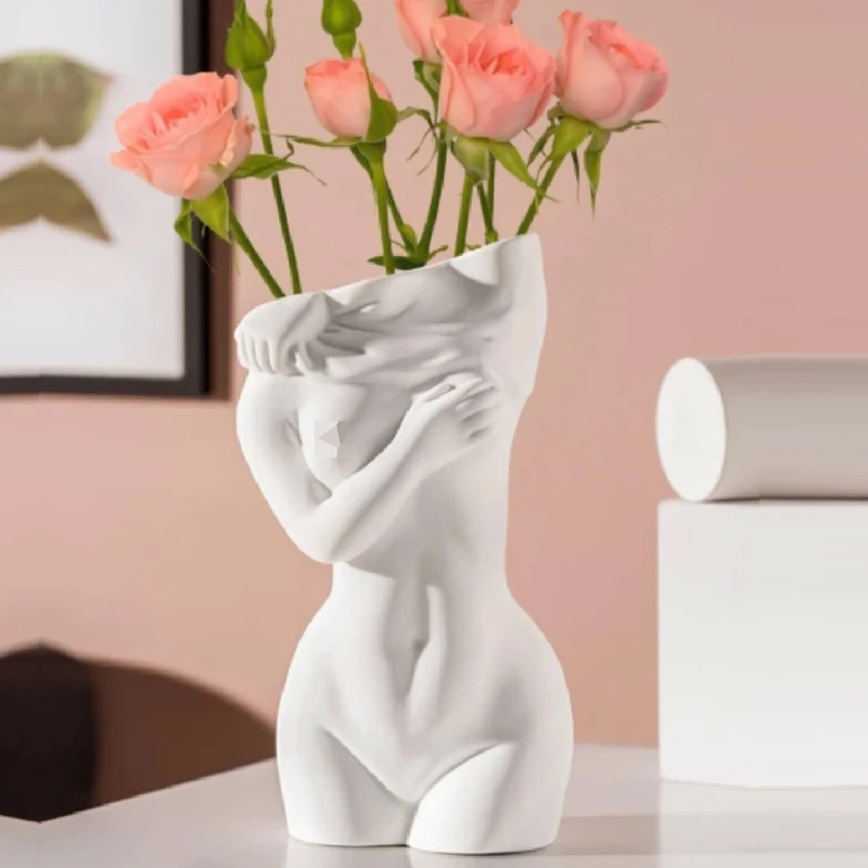 女性のボディ彫刻,樹脂製の花瓶,セラミックアート,北欧のイン - Resin Art Instagram のレビューと価格