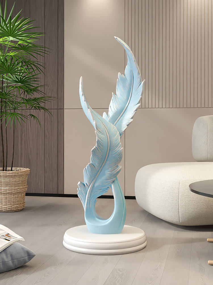 家の装飾クリエイティブ発光羽樹脂像床の装飾北欧リビングルーム - Resin Art Gift For Birthday のレビューと価格
