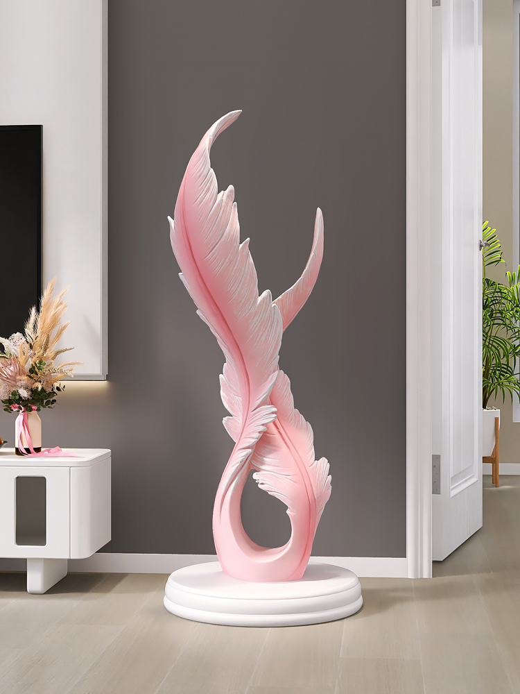 家の装飾クリエイティブ発光羽樹脂像床の装飾北欧リビングルーム - Resin Art Gift For Birthday のレビューと価格