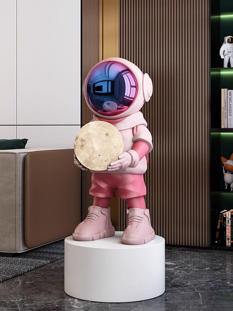 家の装飾のための創造的な宇宙飛行士の像,北欧のリビングルーム - Resin Art In Floor のレビューと価格